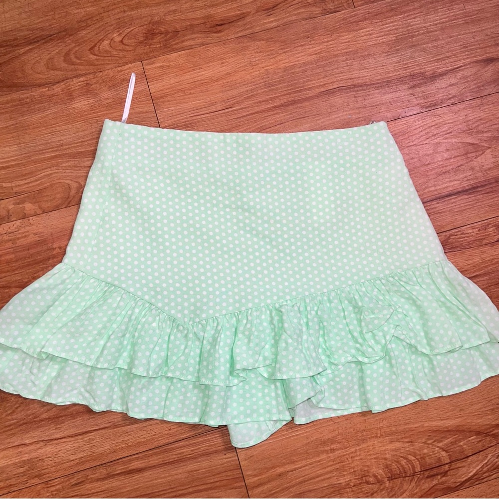Polka dot Skirt W Shorts Underneath